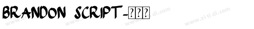 Brandon Script字体转换